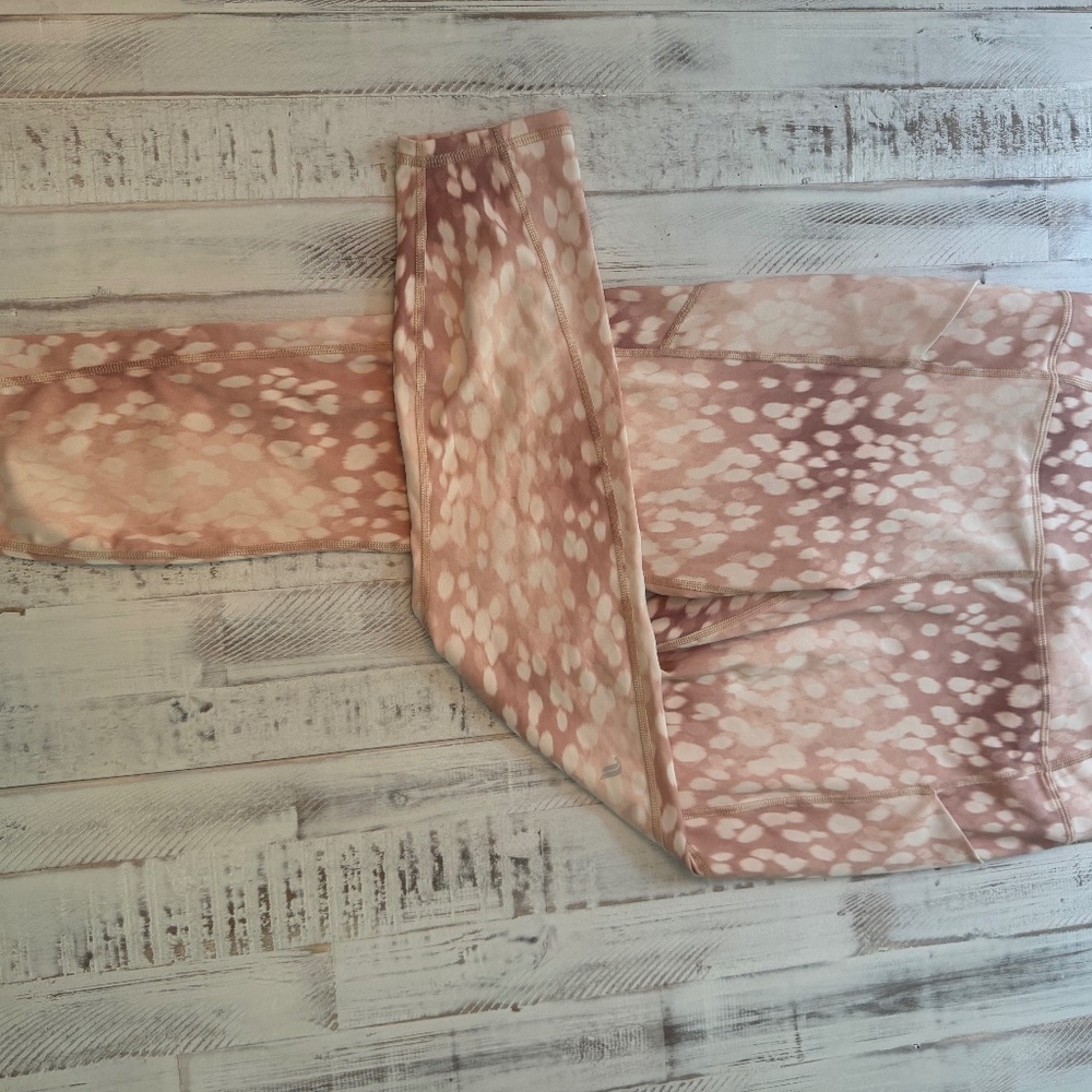 Fabletics Pink/Cream Leggings